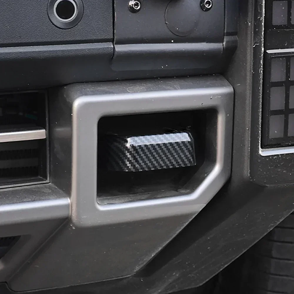 Car accessories For Chery Jetour Traveller T2 -2025 Off-Road ABS Trailer Cover Hook Carbon Pattern Trailer Hook Sticker Modified Exterior