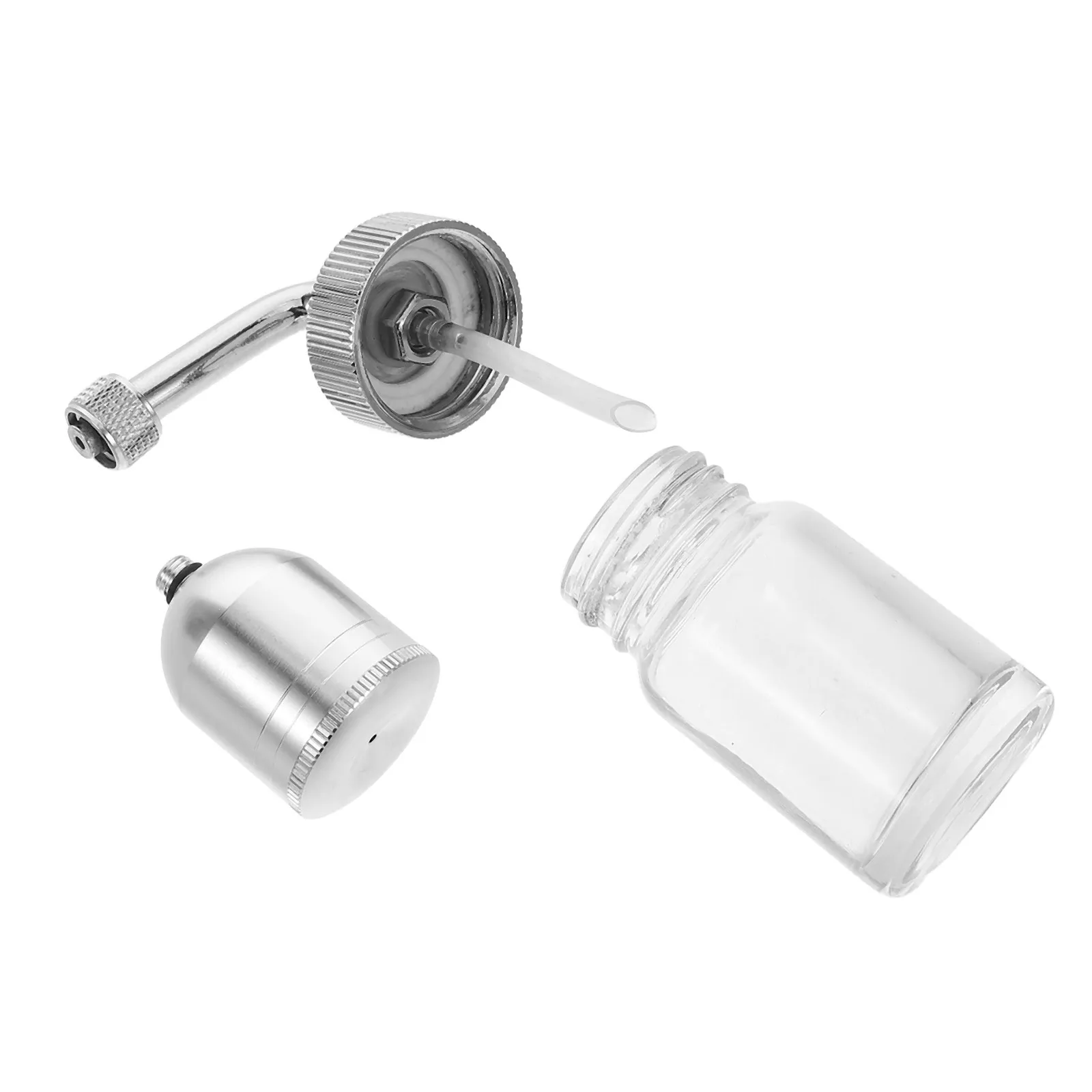 2Pcs 세련된 에어브러시 페인트 병 원활한 색소 도포를 위한 리필 가능한 유리 에어브러시 병 전문 에어브러싱 도구