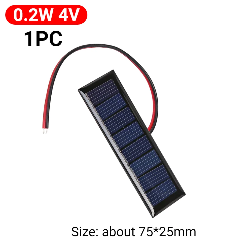 ตัวเลือกสินค้า แผงโซลาร์เซลล์ขนาดเล็ก 5W 12V สำหรับ DIY