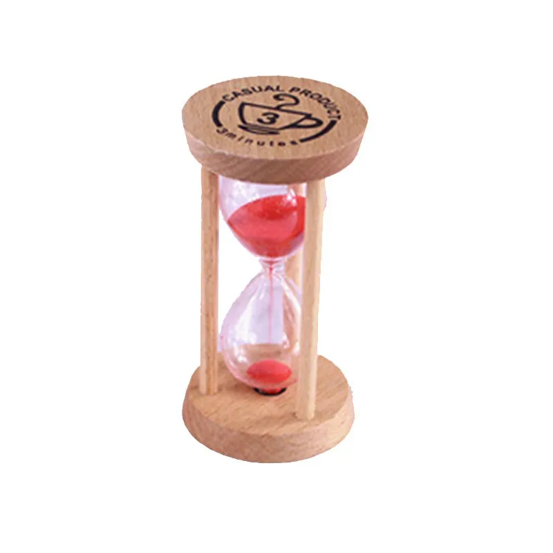 Creative Wooden Sand Clock 3 Minutes Hourglass Sandglass Kid Toothbrush Timer Home Decoration Clock Kids Birthday Gift