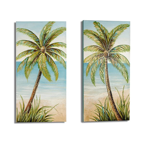 Canvas Palm Tree Canvas 3 X 1 X 60 Cm Paint By Number Aliexpress