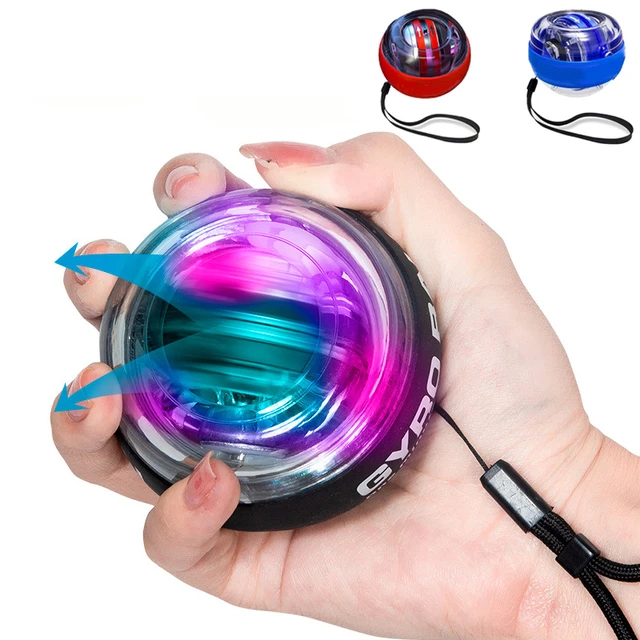 Led Gyro Ball Gyroscope Spinning Top Hand Exerciser Wrist Power Ball Muscle  Training Gyroball Powerball Exercise