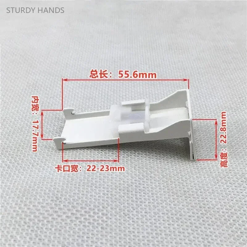 Curtain Rod Curtain Clip 4PCS Iron Track Installation Accessories Old-fashioned Curtain Rod Side Mounted Top Mounted Wall Code Track Bracket Fixing Clip