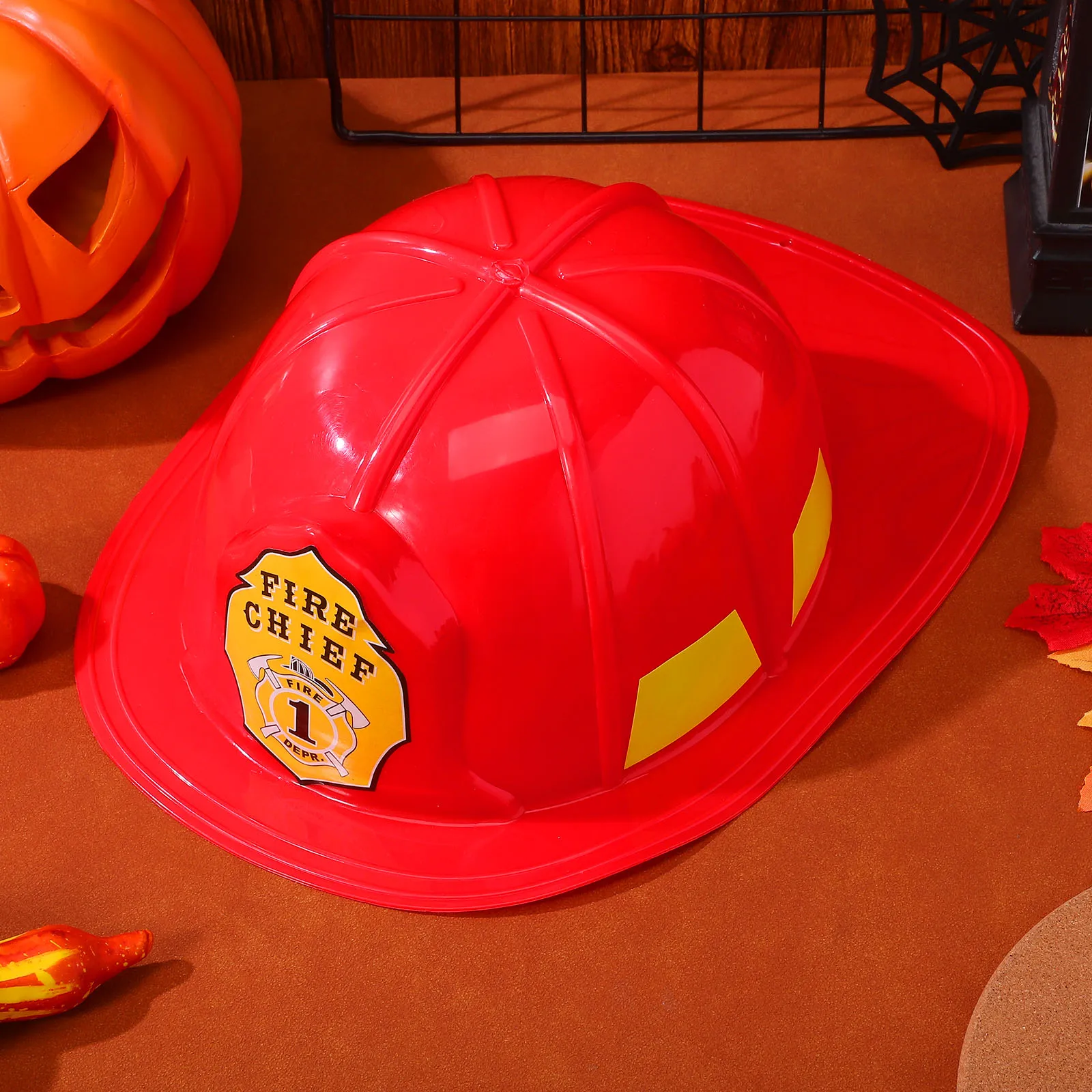 Fire Hydrant Adult Costume Hat - Funny Firefighter Dress Up Headgear
