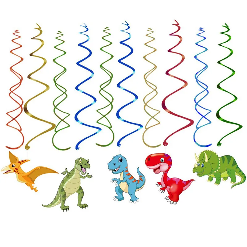 Dinosaurier Hängende Wirbel Jurassic Dino Decke Hängende Girlanden Liefert Kinder Dinosaurier Geburtstag Party Dekorationen Kinder Geschenk – Detail 1