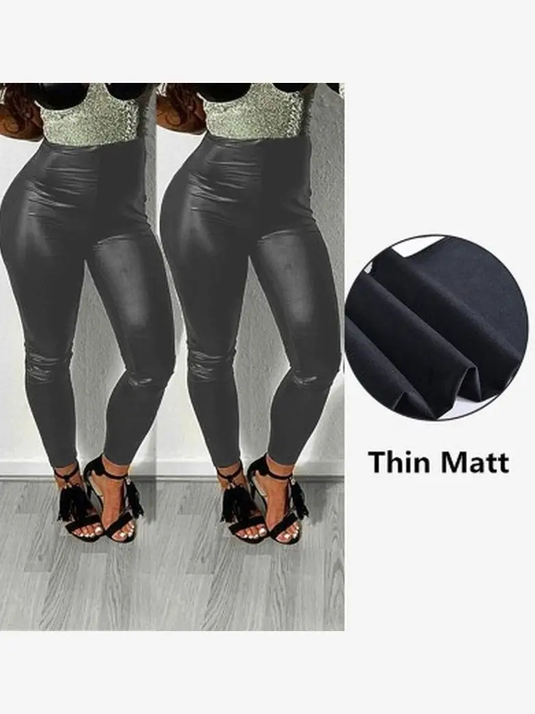 Extra Stretchy Pleather Matte Black