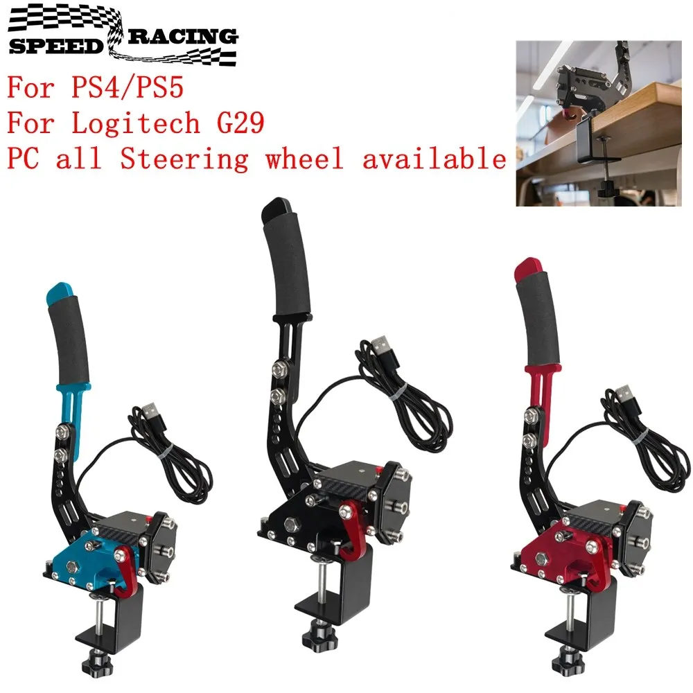 Universal Racing Game Usb Handbrake Sim E Staffa Di Fissaggio Del Morsetto Per Ps4/Ps5 Per Logitech G29 Pc Tutti I Volante Disponibili