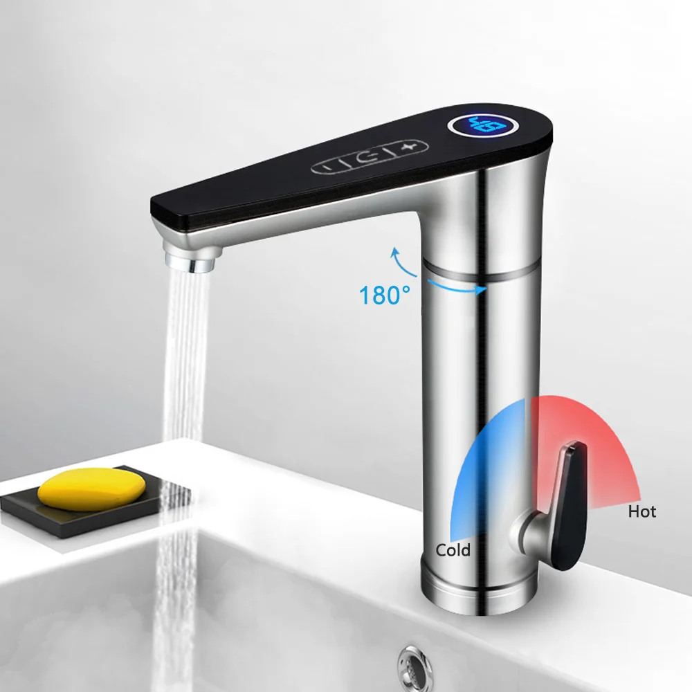 3000w Instant Electric Faucet Touch Control Hot Water Heater Tap Power