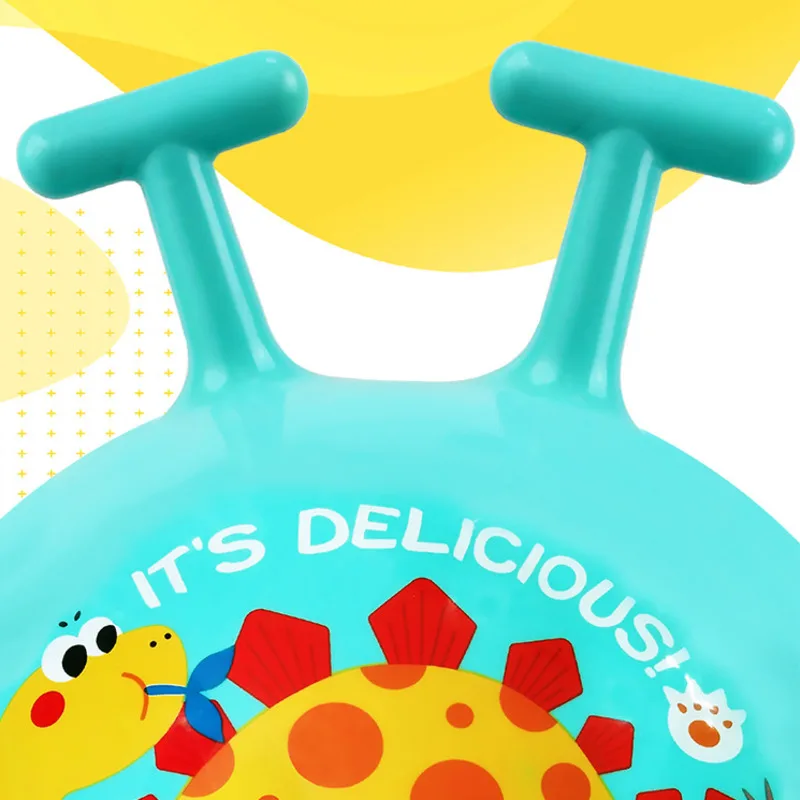 Inflatable Rubber Bouncing Ball Ride On Toy for Kids Outdoor Play