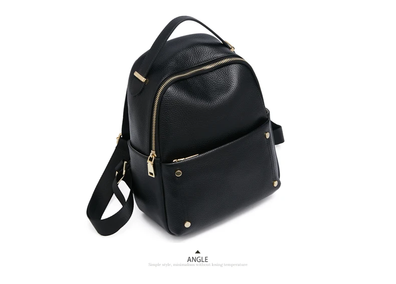 FOXER Split Leather Women's Backpack Large-capacity Travel Backpack Women's Soft Business Shoulder Bag Women's Casual Shoulder