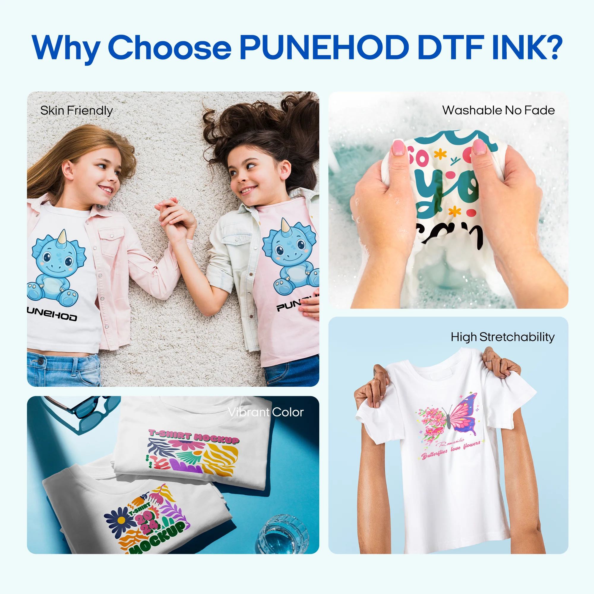 Dye Ink Kit Ink Refill Kit Dye Ink Refill Ink Cartridge Refill Kit Ink Refill Punehod DTF Printer Ink Refill 250ML*6 CMYKW Moisturizer For R1390 L1800 L800 XP600 DTF Transfer Printer US UK DE STOCK