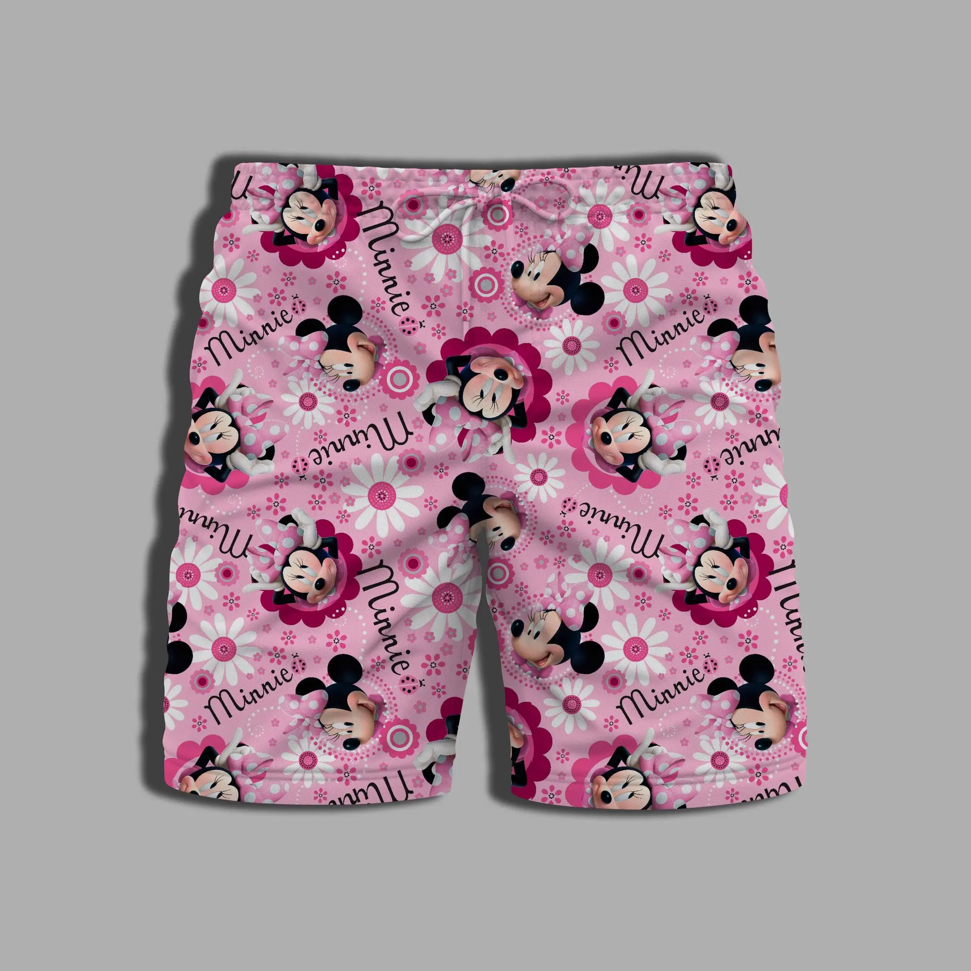 Swim Shorts Men Whole Swimsuit Summer Beach Bathing Suit Man Printing Mickey Men's Clothing Gym Minnie Mouse Pants Disney Male 4