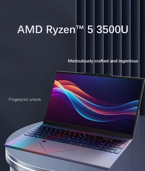 New 15.6 Inch IPS Screen AMD Ryzen™ 5 3500U Gaming Laptop DDR4 MAX 32GB 2*SSD Windows11 Fingerprint Notebook WiFi 5 1