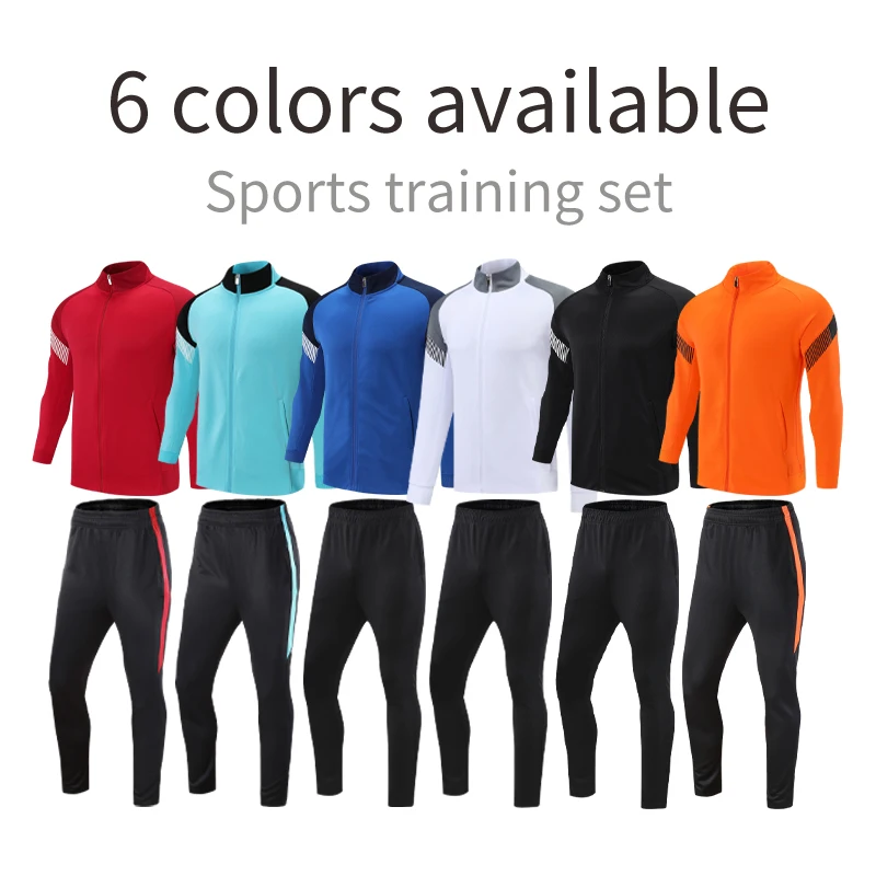 Mens Soccer Tracksuit Jogging Tracksuit Football Club Set Winter Outdoor Training Jackets For Kids 84012 kids sports suit