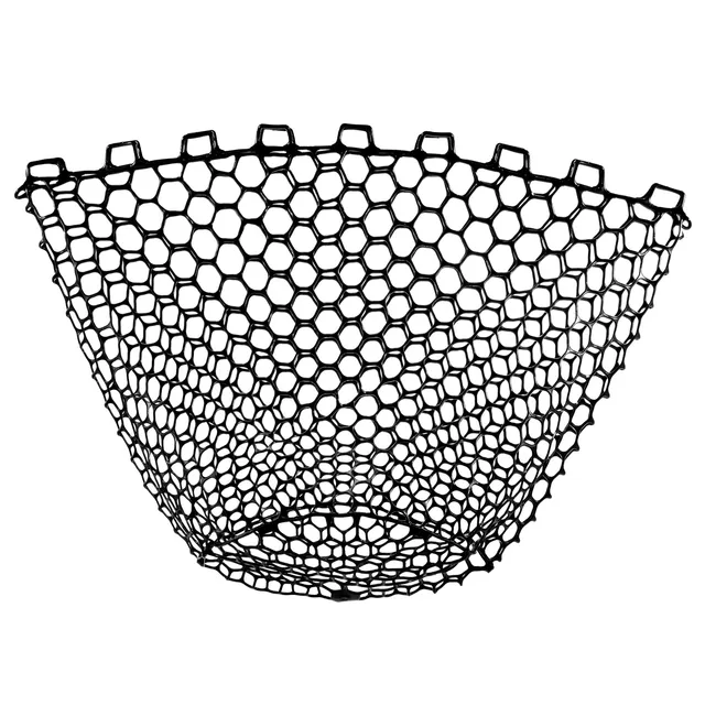 Silicone Fishing Net Head,Replacement Mesh Net,Fly Fishing Mesh Landing Net,Durable Fishing Tool,White Black,22cm-56cm Depth