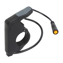 Electric Bike Quick Release Thumb Throttle - 22.2mm Diameter Handlebar Accelerator (Black)