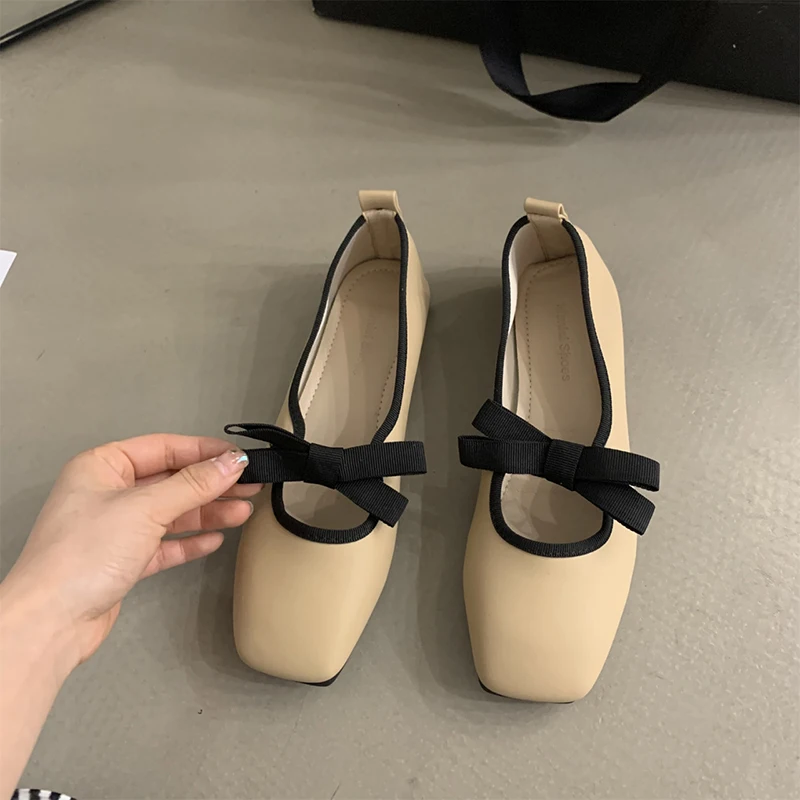 Women Loafers Shoes Fashion Soft Bottom Flats Shoes Casaul Shallow Female Slip On Elegant Granny Shoes