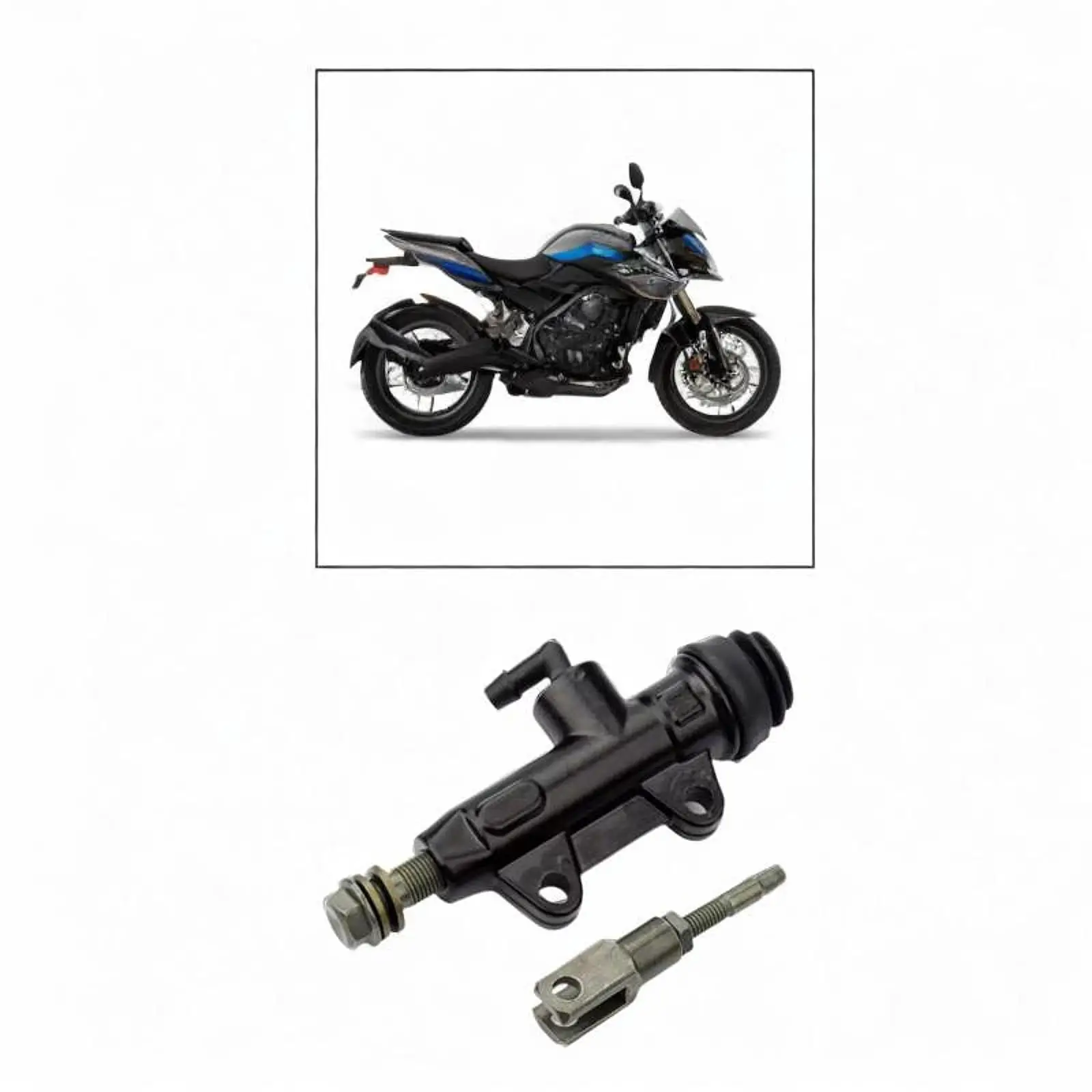 Rear Foot Brake Cylinder Replace Parts Stable Practical Rear Brake Master Cylinder Assembly Universal Hydraulic Master