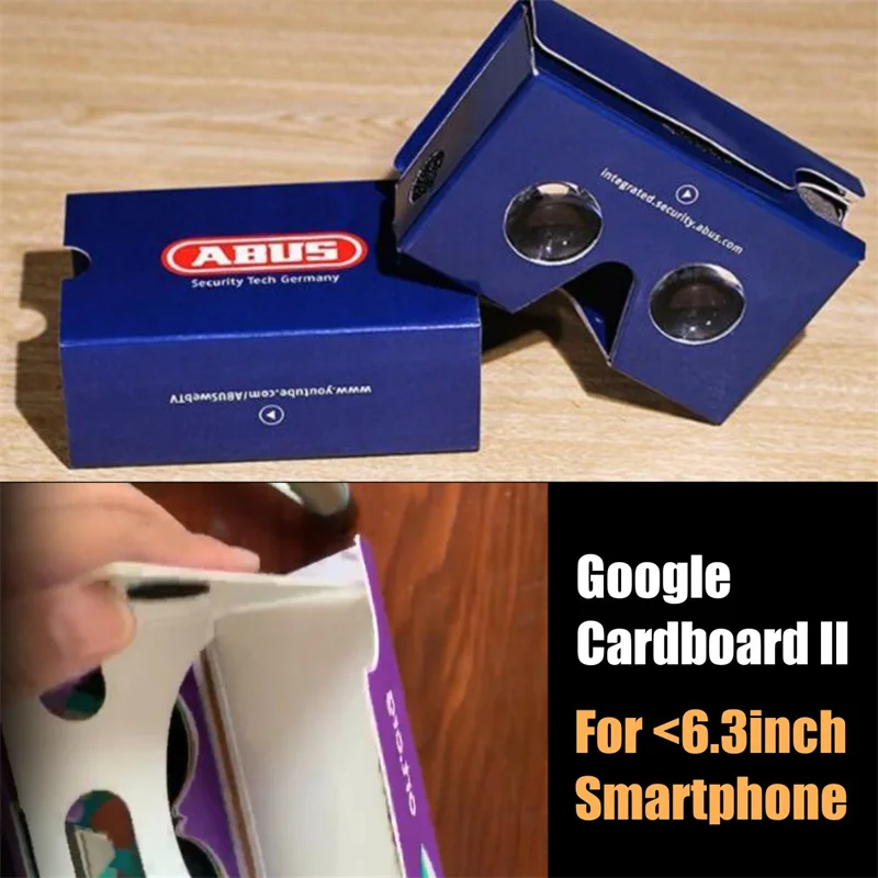 Google Cardboard, Virtual Real Store 3D VR Casque De Réalité Virtuelle à Monter Soi-même Pour