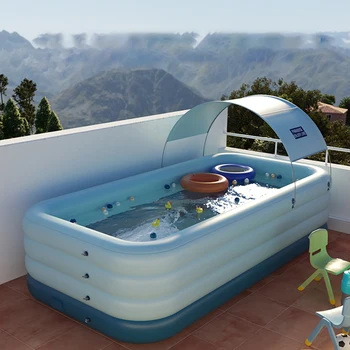 Large Inflatable Family Swimming Pool 1