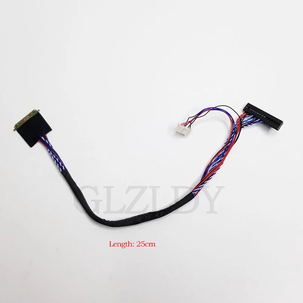 Universal 1Ch 8Bit 40Pins 0.5mm I-PEX20453 20455 Notebook LED LCD LVDS Screen Cable For LCD DIY Modified display