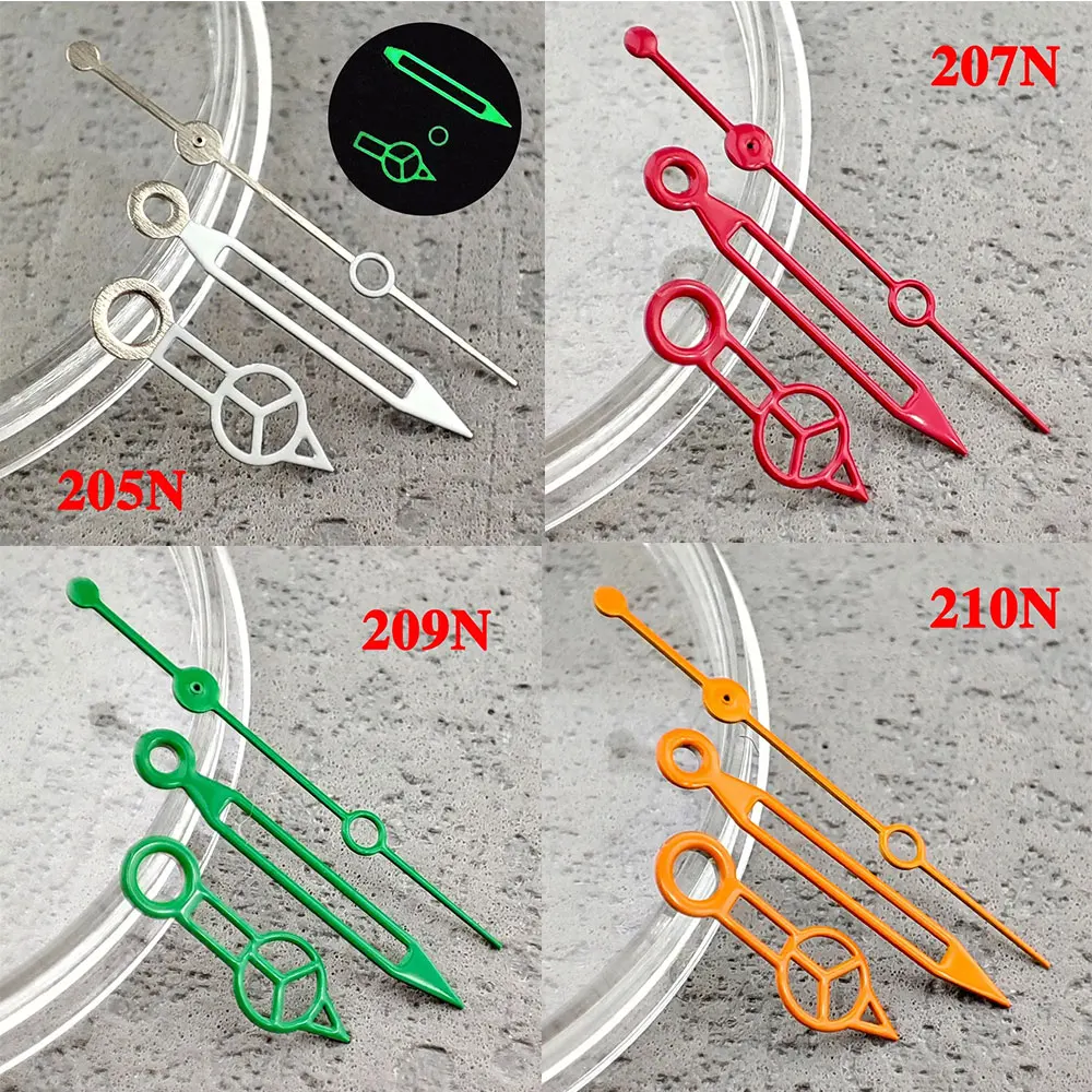Green luminous watch hand, pointer accessories, for NH35/NH36/NH70, 72, 4R movement, watch accessories