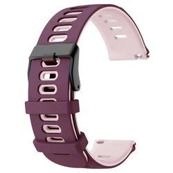 Premium Sports Silicone Watch Strap, 20 - 22mm, Versatile Fit Bracelet - 1pcs 20mm (Purple Pink)