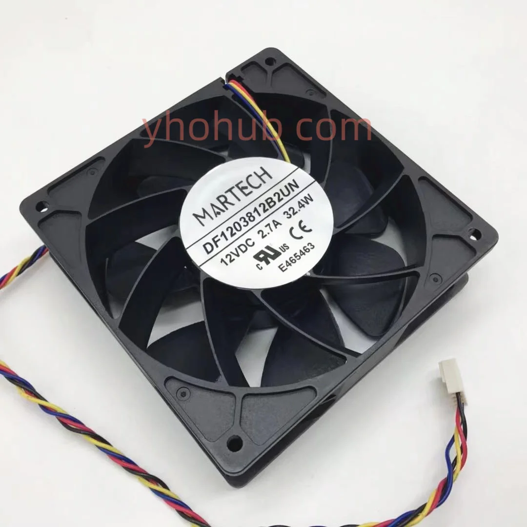 Martech-ventilador Resfriador de Servidor com Fios dc 12v 2.7a 120x120x38 mm