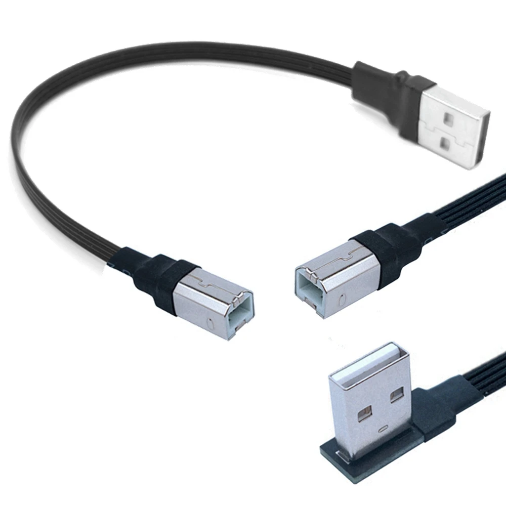 

5cm-3m USB 2.0a Plug up, down, right, left to USB b Plug Type b bm Angle Printer Scanner 90° Cable 2.0 cm bm Angled Cable