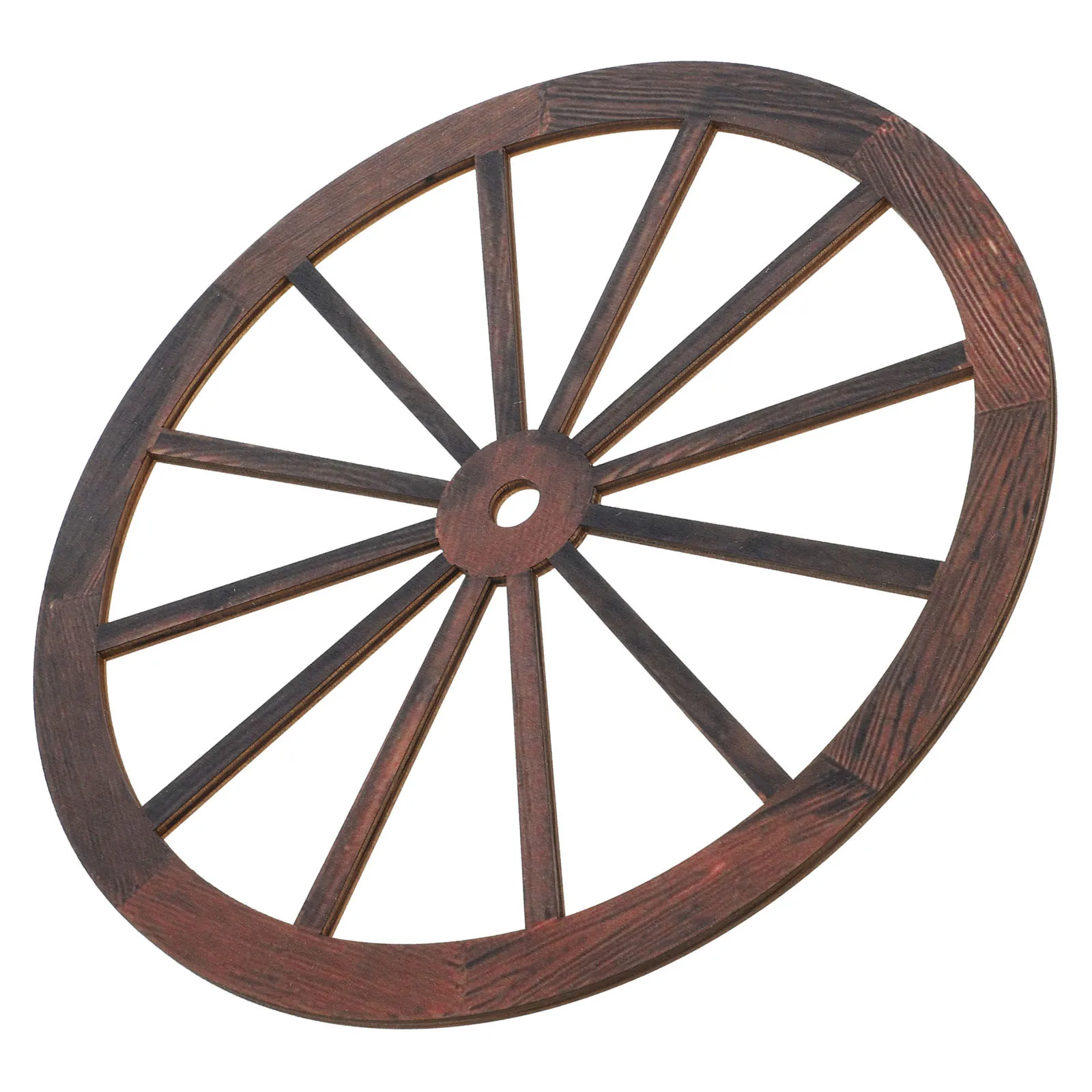 Decoración de Pared con Rueda de Carro de Madera, Estilo Rústico Vintage, para Jardín, Oficina, Sala de Estar, Arte de P