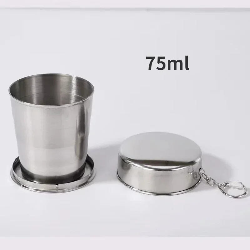 Collapsible Stainless Steel Cup for Camping and Outdoor Use