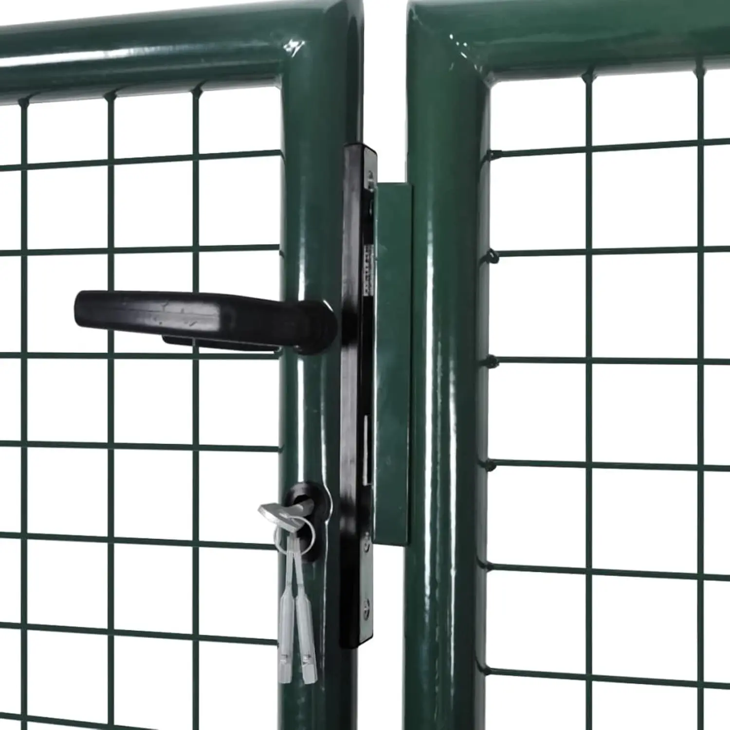 Garden Gate Outdoor Steel Lockable Fence Gate Green For Patio, Terrace, Backyard, Outdoor Furniture 120.5 X 59.1 Inches (W X H) 3