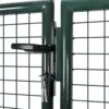 Garden Gate Outdoor Steel Lockable Fence Gate Green For Patio, Terrace, Backyard, Outdoor Furniture 120.5 X 59.1 Inches (W X H) 3