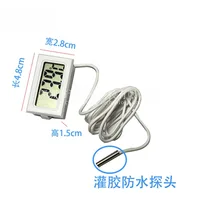 Thermomètre numérique électronique pour aquarium, réfrigérateur, jauge de température de l'eau, sonde étanche intégrée 4