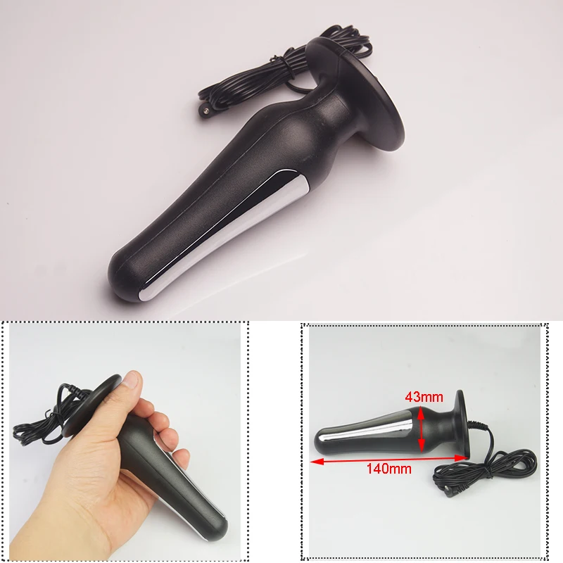 Electro Sex Toys E stim Electrosex Electrostimulation Anal Butt Plug Electric Shock Penis Cock Ring Stimulation Electro Sex Cockring BDSM Toys