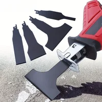 4-Piece Heavy-Duty Scraper and Blade Set For Reciprocating Saws Steel Tile and Putty Removal Wall and Ground Cleaning- 2