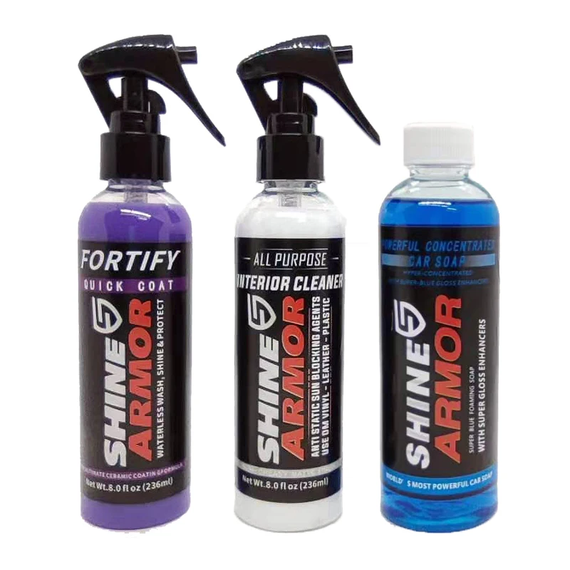 Auto Ceramic Coating Spray Car Wash Soap Formula Interior Cleaning Detailer Body Polishing Plastic Refresher for SHINE ARMOR car polishing kit,car paint protection