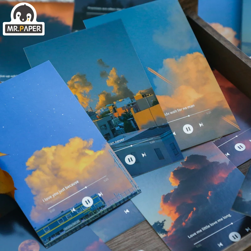 Mr.Paper 30pcs/box INS Styles Romantic Warm Milky Wind Grass series