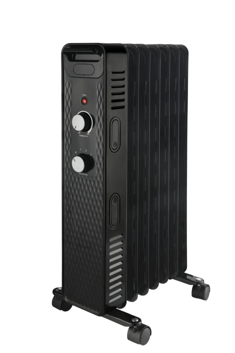 Mainstays 1500W Mechanical Oil Filled Electric Radiator Heater, WSH07O2ABB,  Black - AliExpress