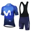 Movistar Summer Pro Team Cycling Jersey Set Men Bicycle Clothing Suit Breathable Mountain Bike Clothes Maillot Ciclismo Hombre 2