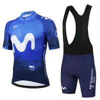 Movistar Summer Pro Team Cycling Jersey Set Men Bicycle Clothing Suit Breathable Mountain Bike Clothes Maillot Ciclismo Hombre 2