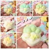 Simulation Cat Paw Squishy Fidget Toy Cute Plush Cat Paw Silicone Slow Rebound Pinch Decompression Toy Stress Release Vent Toy 4