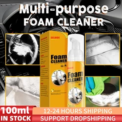 30/100ML Multi-Purpose Foam Cleaner Leather Clean Car Interior Cleaner Powerful Stain Removal Wash Automotive Spray Foam Cleaner