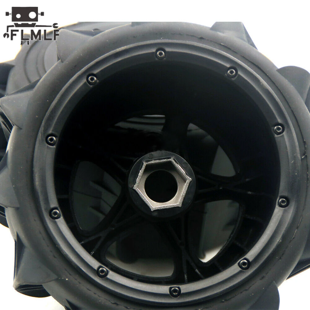 Jeu de 2 pneus desert pour voiture RC 1/5 HPI ROFUN ROVAN KM BAJA 5B 5T 5SC Kraton 8s Losi DBXL-E 2.0