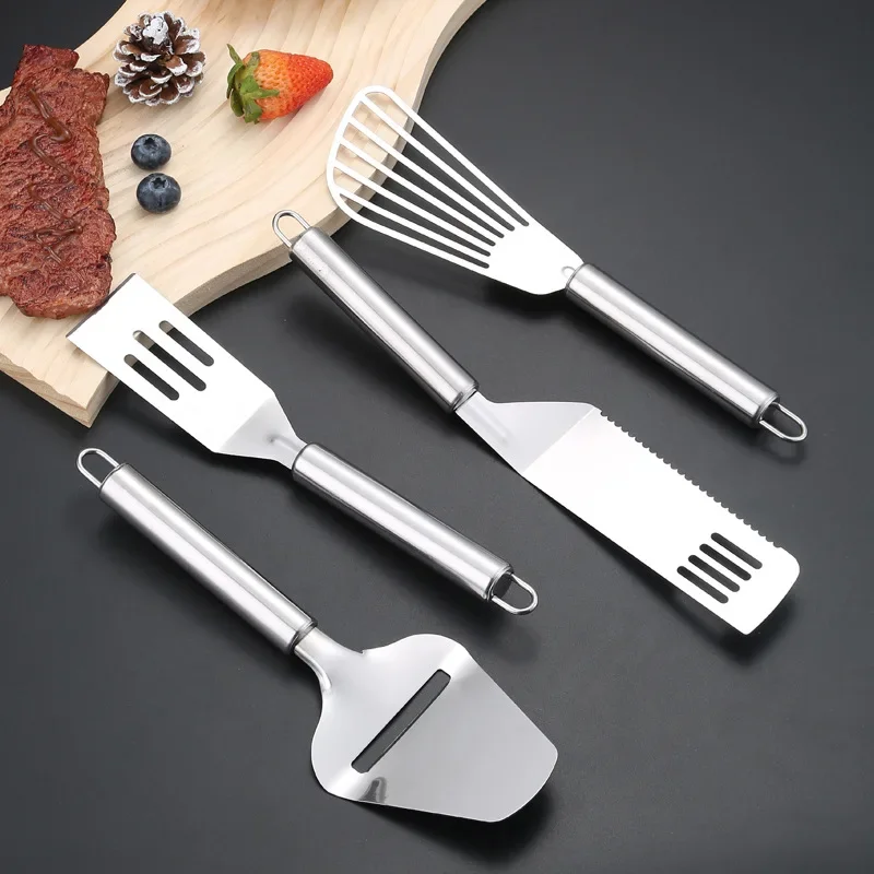 Steak Spatula Stainless Steel Frying Pan BBQ Steak Spatula Kitchen Baking Cooking Tools Handheld Cheese Butter Slicer Cutter