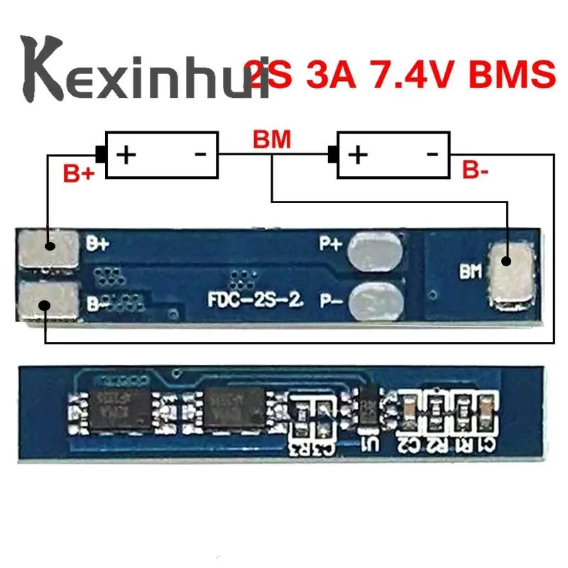 3A 2S BMS PCB Protection Board For 2 Packs 18650 Li-ion Lithium Battery - Foto 14
