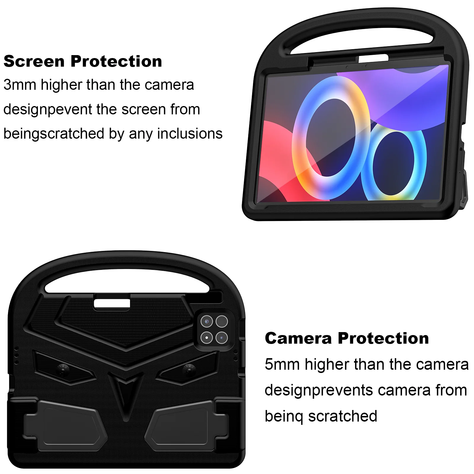 Durable EVA Kids Tablet Case with Handle and Stand