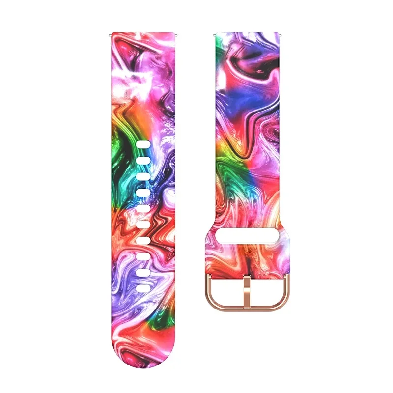 Vibrant Silicone Watch Strap - Soft, Adjustable Band
