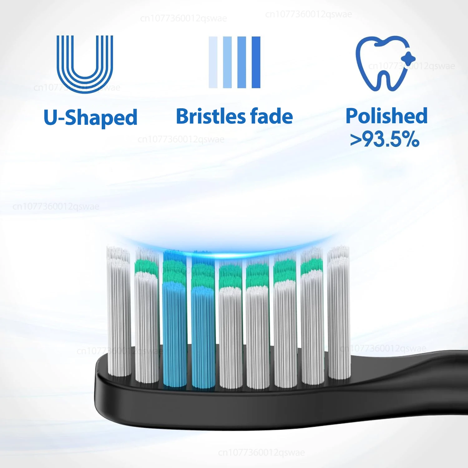Sonic Electric Toothbrush for Adults USB Rechargeable Sonic Toothbrush with 8 Brush Heads Smart Timer – Detail 9