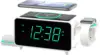 Smartset Dual Alarm Clock FM Radio with Wireless Charging, Bluetooth Speaker, Ultra Fast Charging for Airpods/iPhone, Foldable S